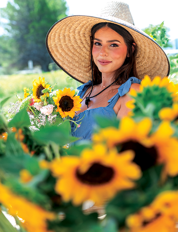 Natalie Viramontes owner of Valley Farms NM and NMSU Alumni. (Photo by Josh Bachman)