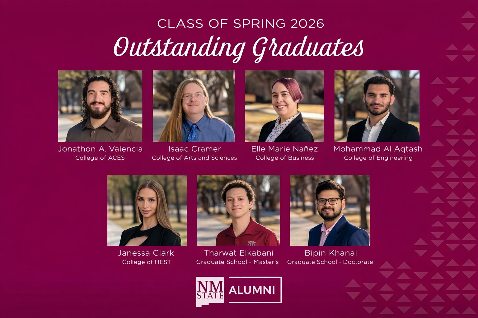 Spring 2026 Outstanding Graduates